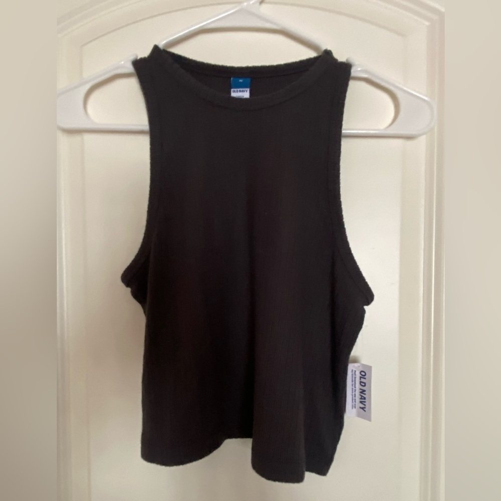 Old Navy Women’s M Dark Gray High Neck Tank Top